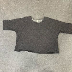 Eileen Fisher sweatshirt / Sweater Hemp Organic Cotton Blend Grey Heather XL